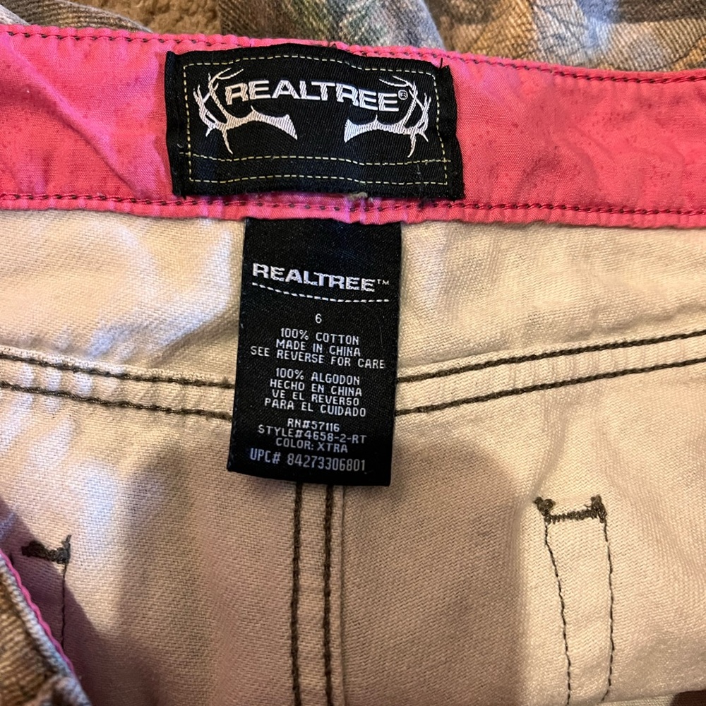 Realtree Pink and Cream Apparel